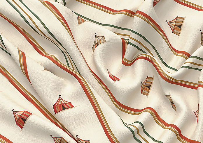 May Day, Tent Stripe Spice - Made to Measure Curtains - Image 4